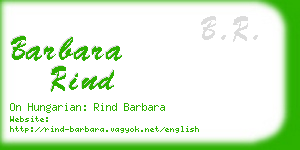 barbara rind business card